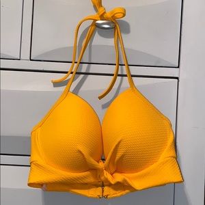 Bright yellow bikini top!!